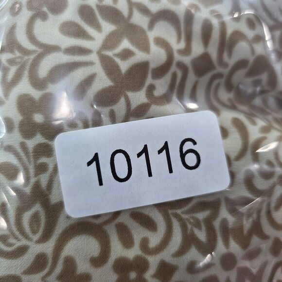 Womens Catherines Maggie Barnes Gold & Cream Floral Print Blouse 3/4 Sleeve 5X - Picture 6 of 7